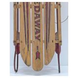Nice Vintage SPEEDAWAY Wooden Snow Sled