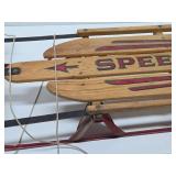 Nice Vintage SPEEDAWAY Wooden Snow Sled
