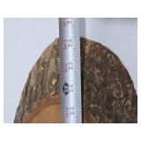 Very Cool Large Natural Log Slab Wood Husqvarna Chainsaws Advertising Clock