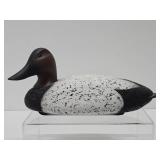 Very Nice Signed Painted & Carved Wood Canvasback Duck Decoy - Signed Fred Weaver