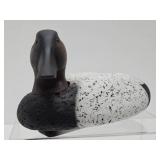 Very Nice Signed Painted & Carved Wood Canvasback Duck Decoy - Signed Fred Weaver