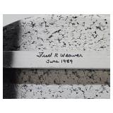 Very Nice Signed Painted & Carved Wood Canvasback Duck Decoy - Signed Fred Weaver