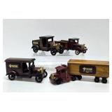Group of Wooden Advertising Old Time Cars & Trucks - Agassiz Seed & Supply