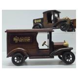 Group of Wooden Advertising Old Time Cars & Trucks - Agassiz Seed & Supply