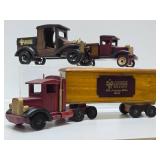 Group of Wooden Advertising Old Time Cars & Trucks - Agassiz Seed & Supply