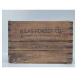 Old Vintage ATLAS Powder Wooden Advertising Explosives Crate