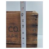 Old Vintage ATLAS Powder Wooden Advertising Explosives Crate