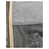 Nice FILSON Vest & Wooden Handheld Fishing Net