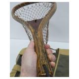 Nice FILSON Vest & Wooden Handheld Fishing Net