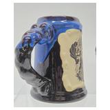 2 Vintage Azul Pottery Skull Mugs or Tankards