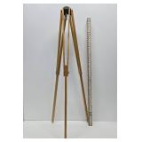 Excellent Quality DAVID WHITE Meridian L6-20 Level Kit w/ Tripod