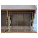 Vintage mid Century Vinyl Record Storage Cabinet / Desk