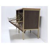 Vintage mid Century Vinyl Record Storage Cabinet / Desk