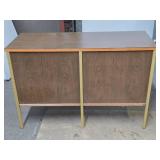 Vintage mid Century Vinyl Record Storage Cabinet / Desk
