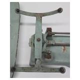 Old Vintage Industrial Green Counter Scale