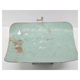 Old Vintage Industrial Green Counter Scale