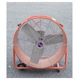 Nice Condition Working Industrial 24" Tilt Drum Warehouse Fan