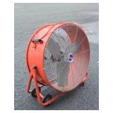 Nice Condition Working Industrial 24" Tilt Drum Warehouse Fan