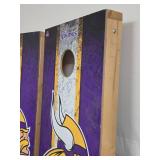 Nice Heavy Duty MN VIKINGS Cornhole / Bags Set w/Boards & Bags