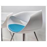 Matching Pair of Great Looking Designer DAUPHIN Ribbon Style Armchairs