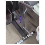 Nice Home Gym w/Bench, Weights, Bars & Weight Rack