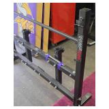 Nice Home Gym w/Bench, Weights, Bars & Weight Rack