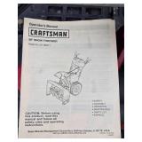 Nice Condition Working CRAFTSMAN 26" Electric Start Snowblower