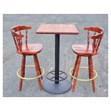 Nice Condition and Quality Swivel Bar Chairs & Tall Table #1
