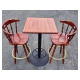 Nice Condition and Quality Swivel Bar Chairs & Tall Table #1