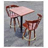 Nice Condition and Quality Swivel Bar Chairs & Tall Table #1