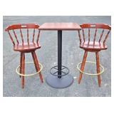 Nice Condition and Quality Swivel Bar Chairs & Tall Table #1