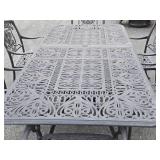 Ornate 6-Chair Outdoor Patio Table Set