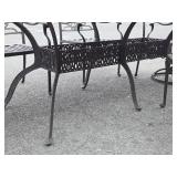 Ornate 6-Chair Outdoor Patio Table Set