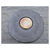 Ornate Round Patio Glow Fire Pit Table