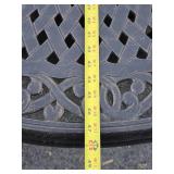 Ornate Round Patio Glow Fire Pit Table