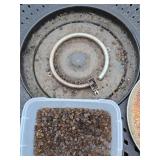 Ornate Round Patio Glow Fire Pit Table