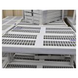 LARGE Lot of Good Hard Plastic Shelving Units