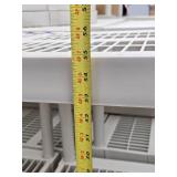 LARGE Lot of Good Hard Plastic Shelving Units