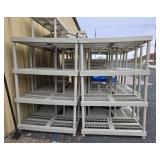 LARGE Lot of Good Hard Plastic Shelving Units