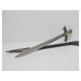 Ornate Metal Fantasy Dagger or Short Sword