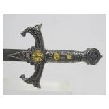 Ornate Metal Fantasy Dagger or Short Sword