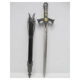 Ornate Metal Fantasy Dagger or Short Sword