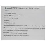 Excellent Restored Working Vintage Sylvania Model MST3735-B Compact Audio System