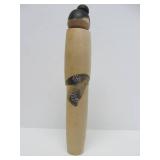 Signed Vintage Mint in Box Japanese Wood Kokeshi Doll - 12"