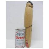 Signed Vintage Mint in Box Japanese Wood Kokeshi Doll - 12"