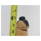 Signed Vintage Mint in Box Japanese Wood Kokeshi Doll - 12"
