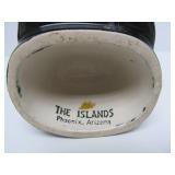 Nice Group of Mid Century Black & White Art Pottery