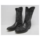 Nice Pair of Vintage LAREDO Black Leather Cowboy Boots - Size 11D