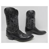 Nice Pair of Vintage LAREDO Black Leather Cowboy Boots - Size 11D
