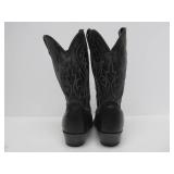 Nice Pair of Vintage LAREDO Black Leather Cowboy Boots - Size 11D